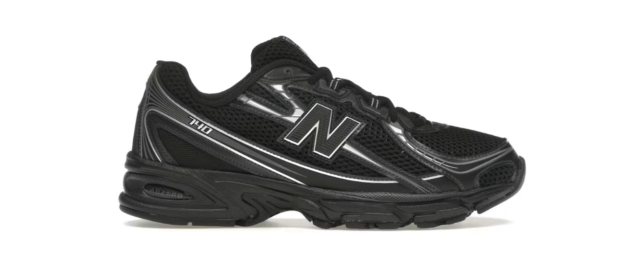 New Balance 740 Black Grey Silver